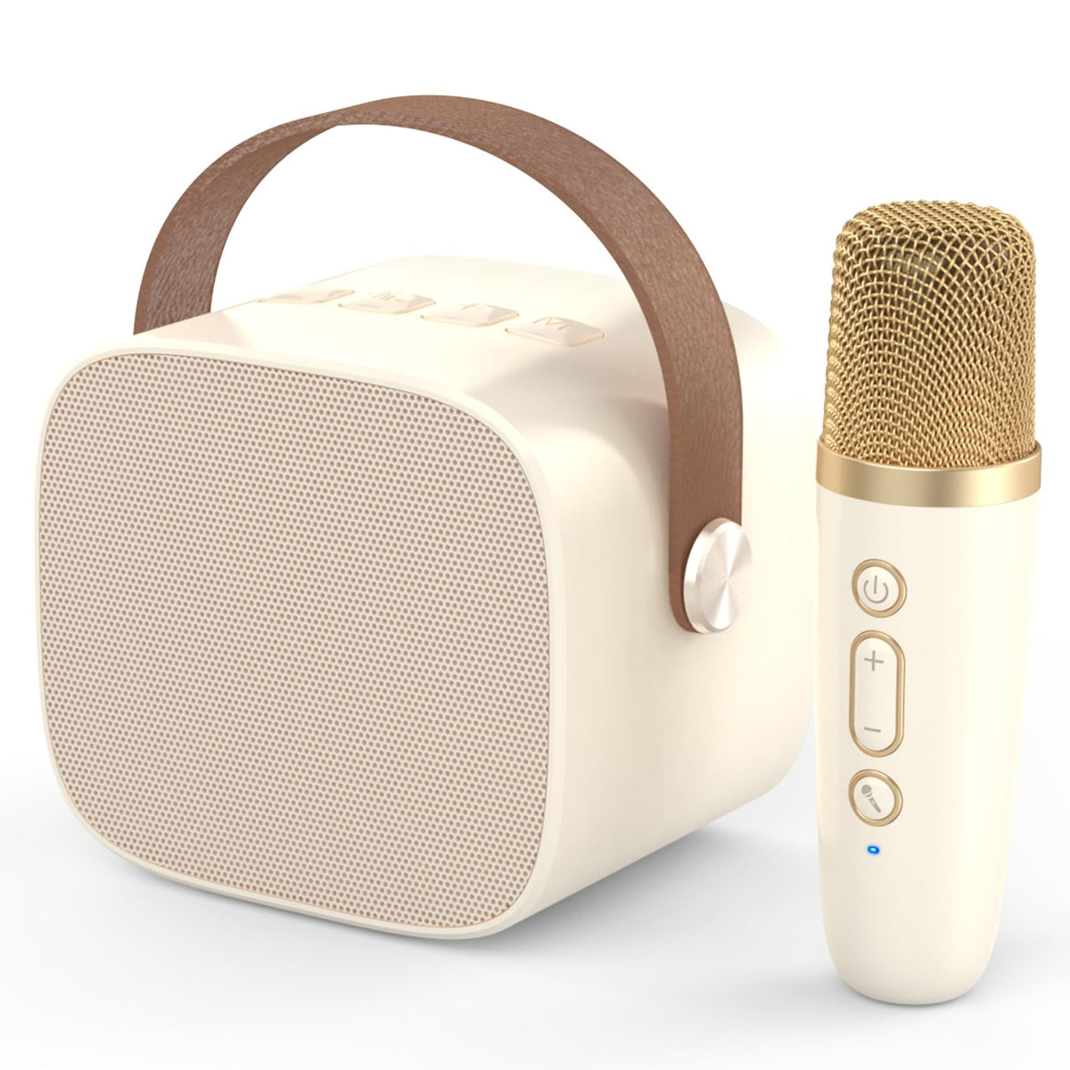 MEGUO mini karaoke machine in a compact design ideal for kids' playtime.