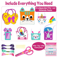 MEGUO safe plastic needles ensure gentle stitching sessions for beginners.