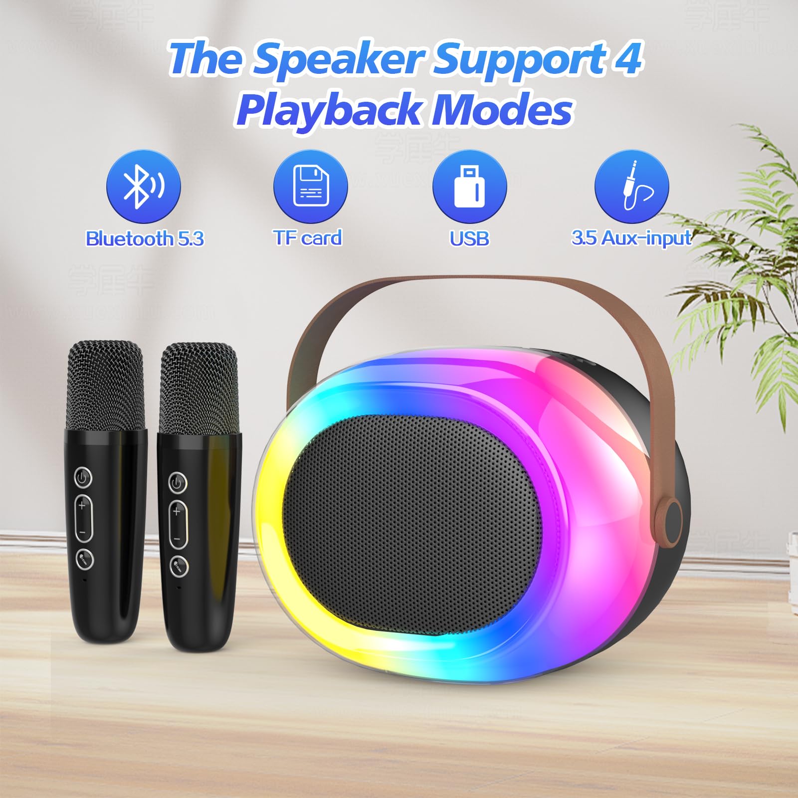 MEGUO USB/TF playback lets you stream music from multiple sources.