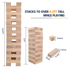 Megwoz 57-piece set grows the tower height to over 4.2 feet.