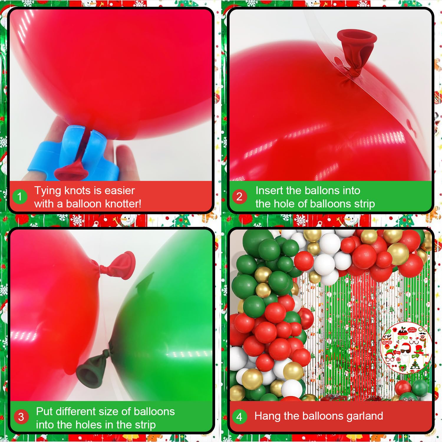 MEHOFOND balloon arch setup demonstrates easy DIY decoration.