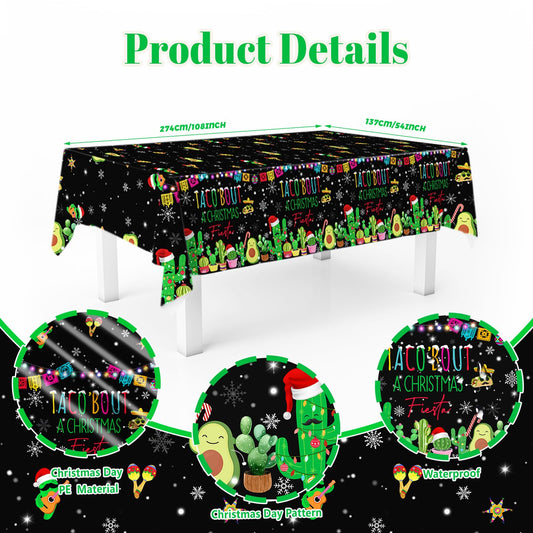 MEHOFOND Feliz Navidad pattern closeup showcases vibrant colors for holiday gatherings.