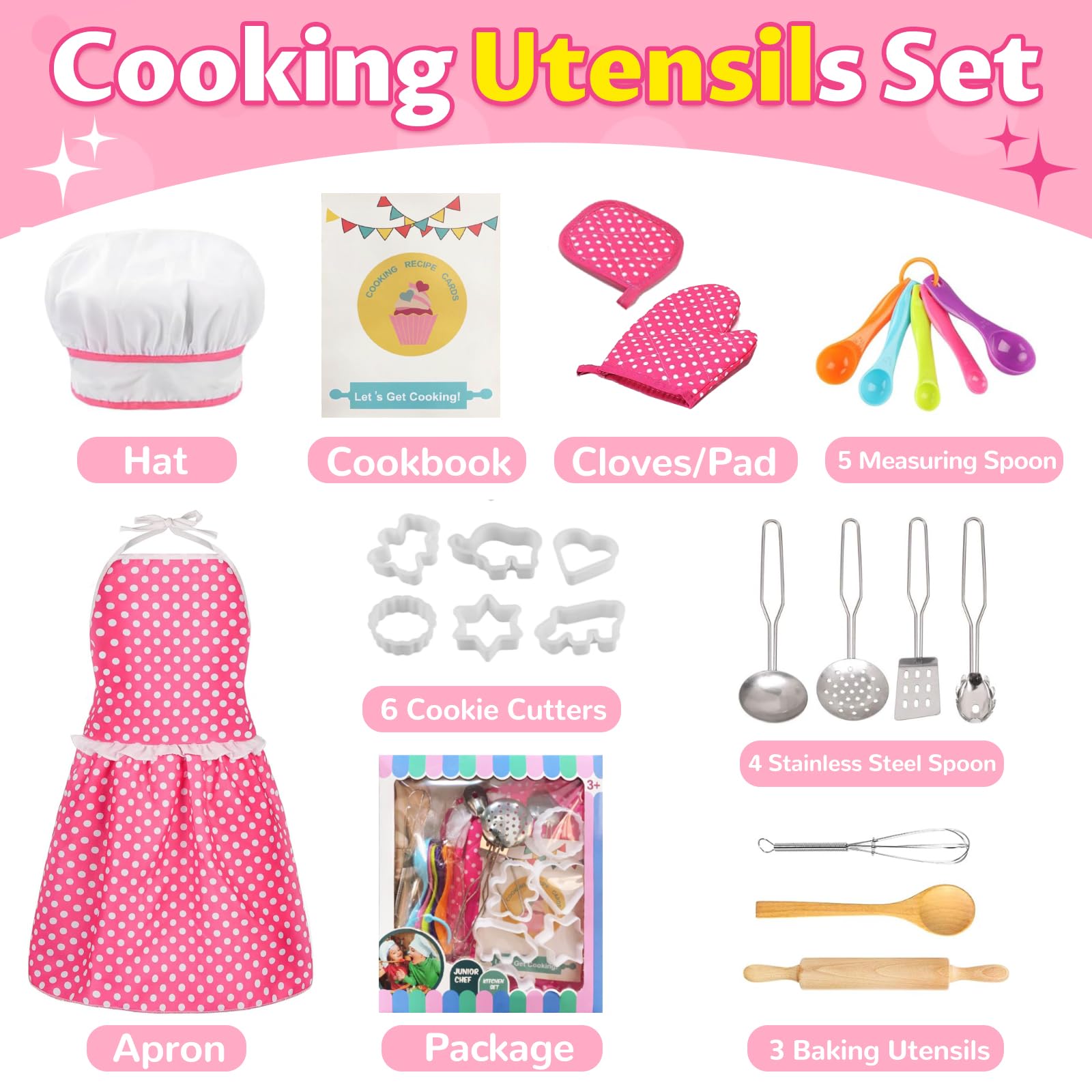 MEIDAYAI oven mitt for safe handling during pretend baking sessions