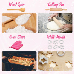 MEIDAYAI wooden spoon offering steady stirring for little chefs