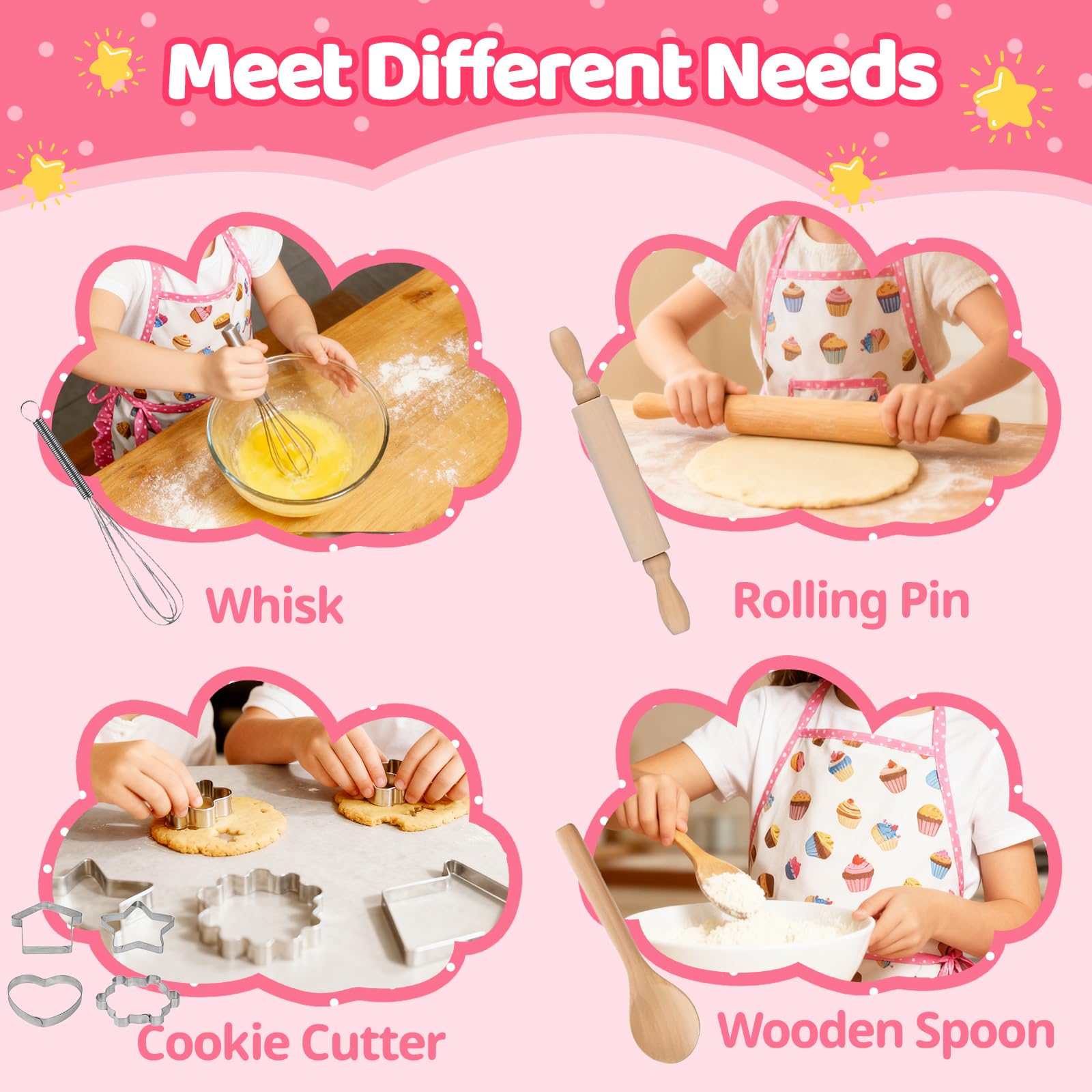 MEIDAYAI oven mitt and hot pad protect hands during pretend baking.