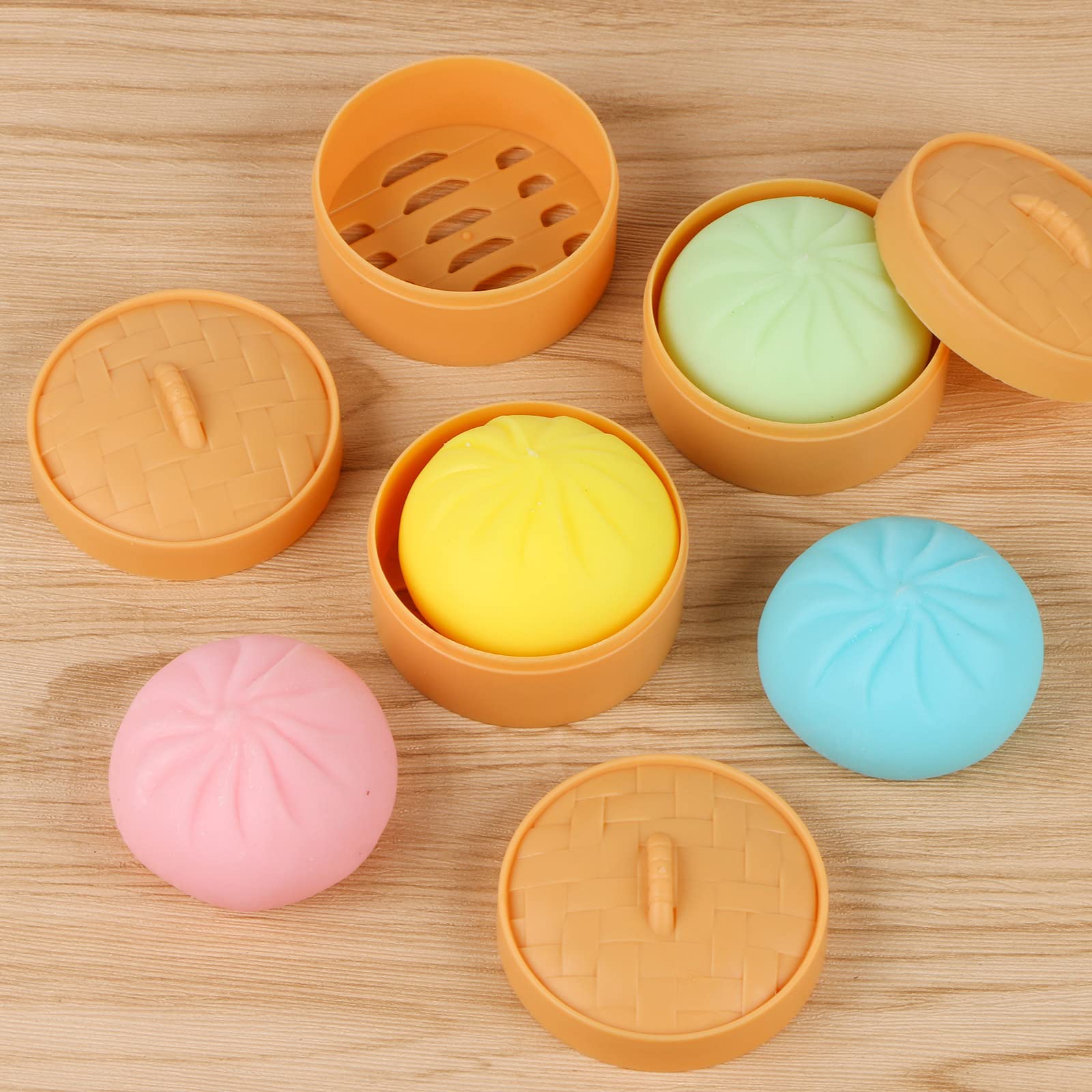 MEIEST yellow dumpling stress ball promotes mood lift and tactile relief.