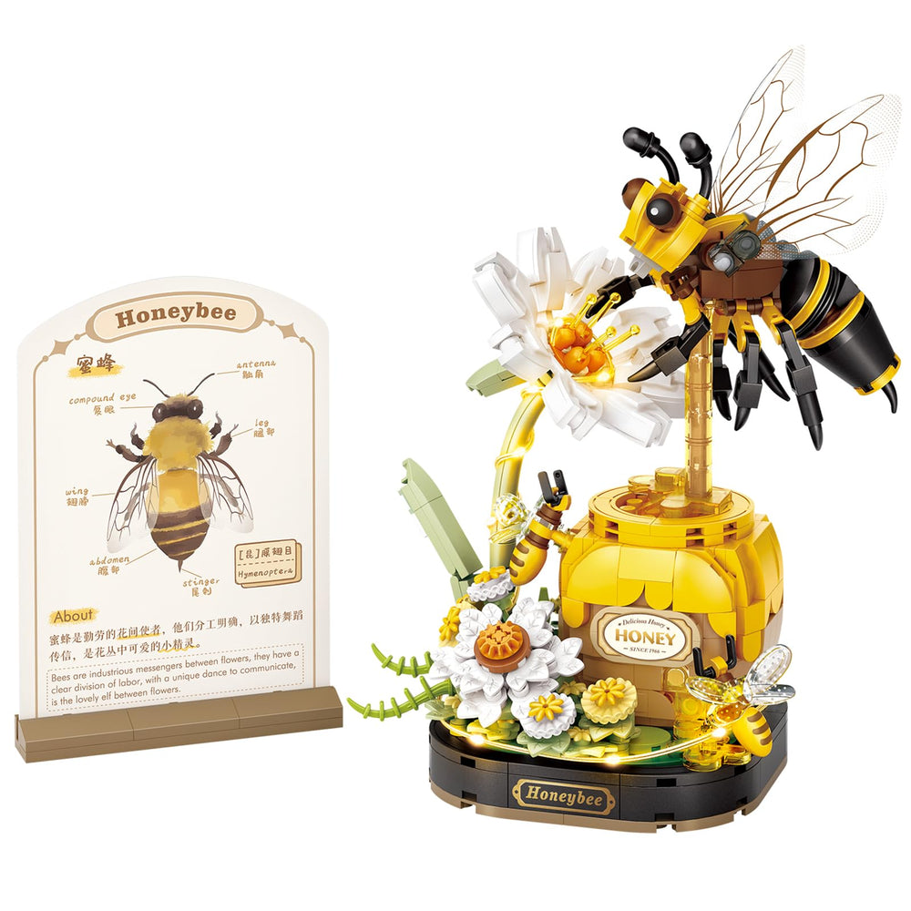 MEIEST honeybee model blocks on a desk provide a charming decorative and educational touch.