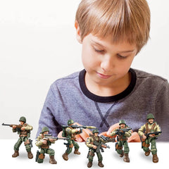 MEIEST army accessories close-up showing weapons and gear for realistic setups.