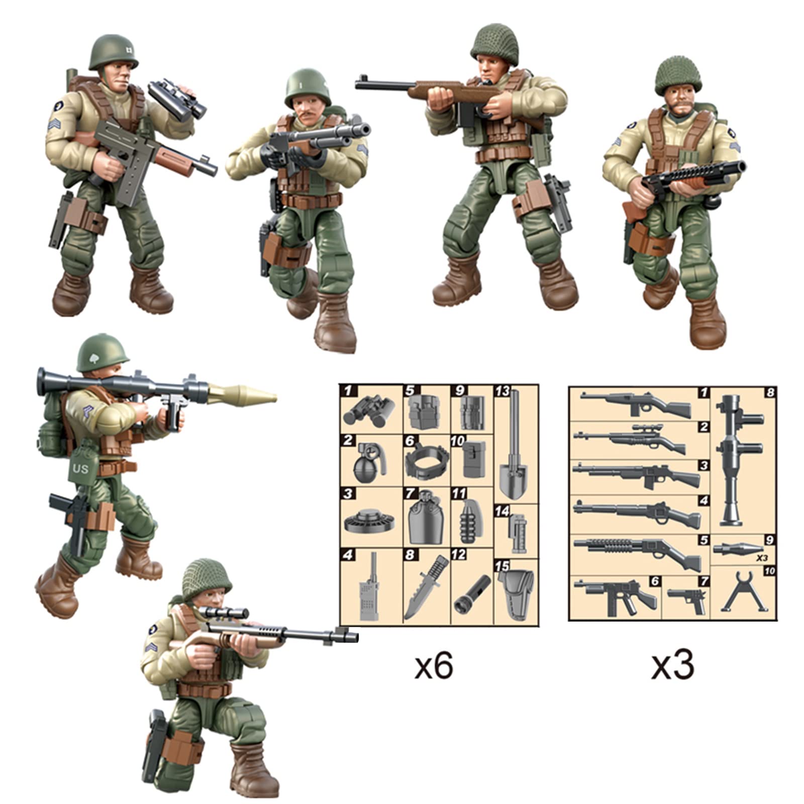 MEIEST mini-figures being assembled for easy building fun.