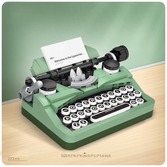 MEIEST vintage typewriter detailing reveals levers for nostalgic desk decor and imaginative building