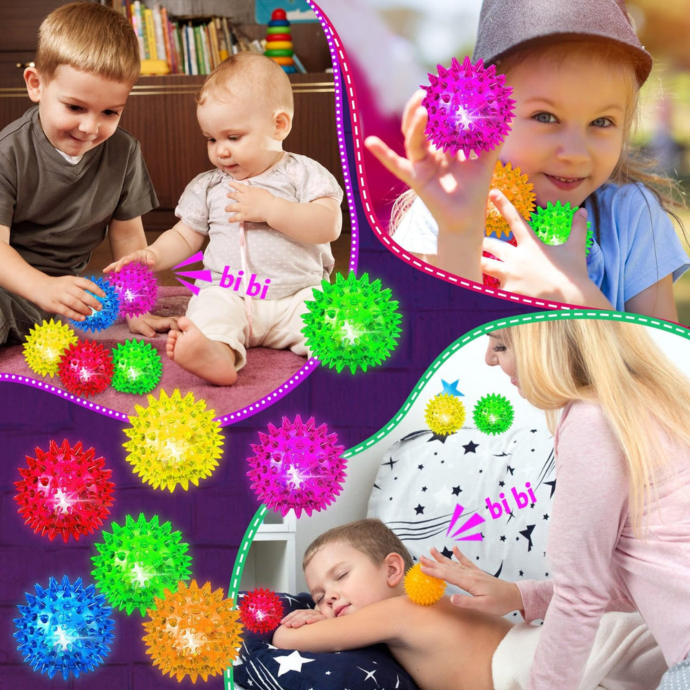 Meijoy purple light up spike ball for secure grip and focus