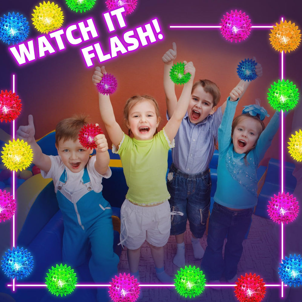 Meijoy red light up spike ball for night games and party fun