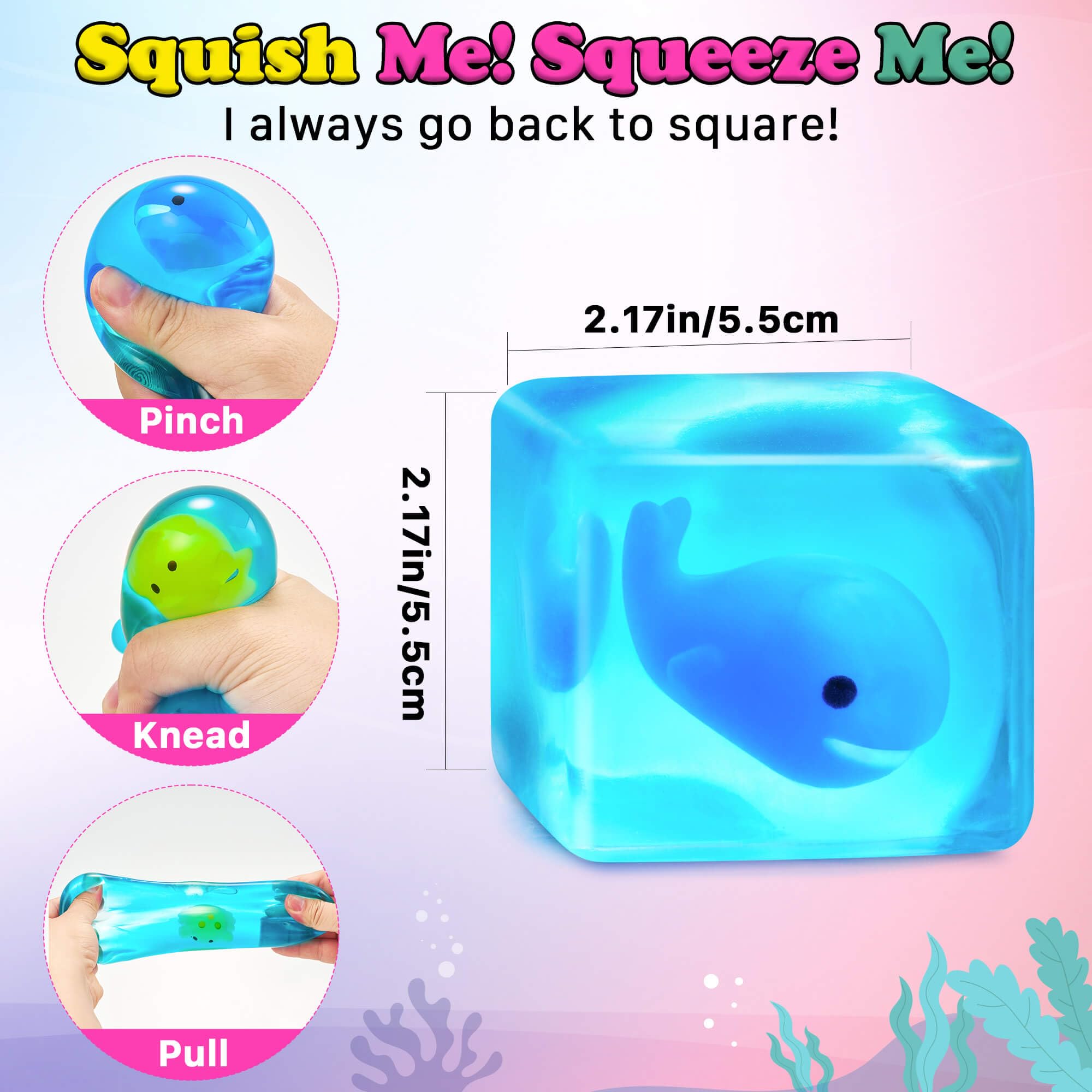 Meijoy compact handheld stress cube for on-the-go focus
