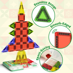 MEIQ Christmas tiles unboxing gift-ready packaging for holiday fun.