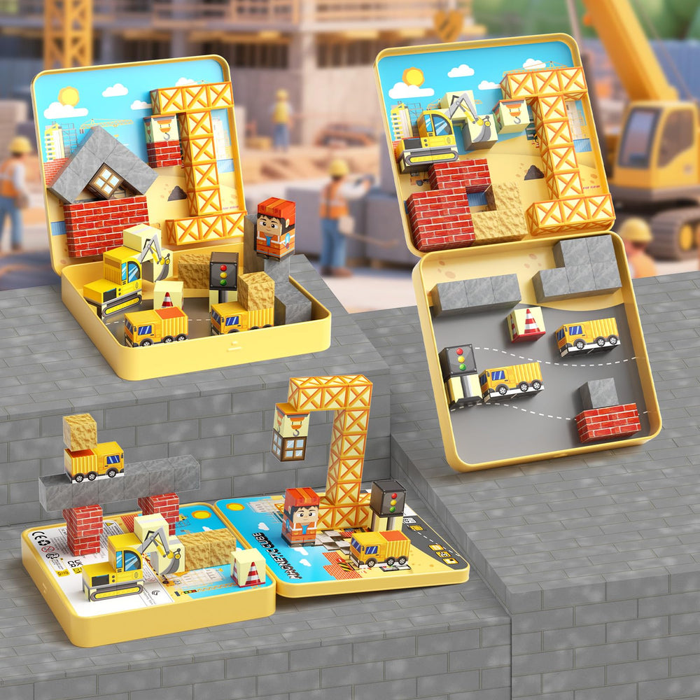 MEIQ compact build kit enables castles and vehicles during playtime.