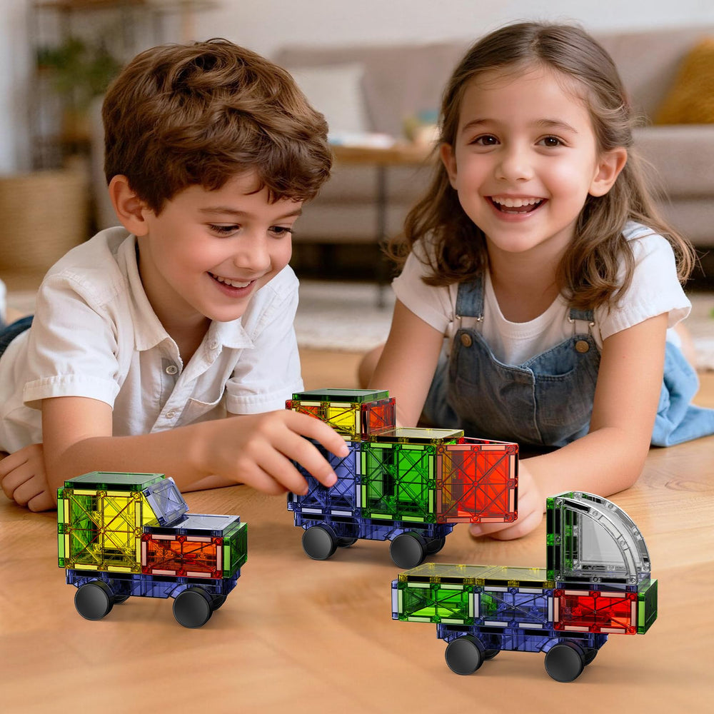 MEIQ expandable creativity supports growing play with compatible tiles and additional figures.
