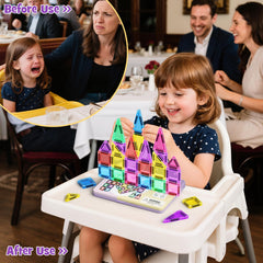 MEIQ compact travel tiles fit small hands for solo or group creative play