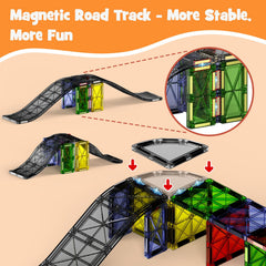 MEIQ reinforced slopes and tracks illustrate crash-proof design for confident play.