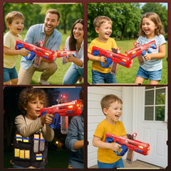 MEIXING electric foam blaster with lights enhances action-packed target practice