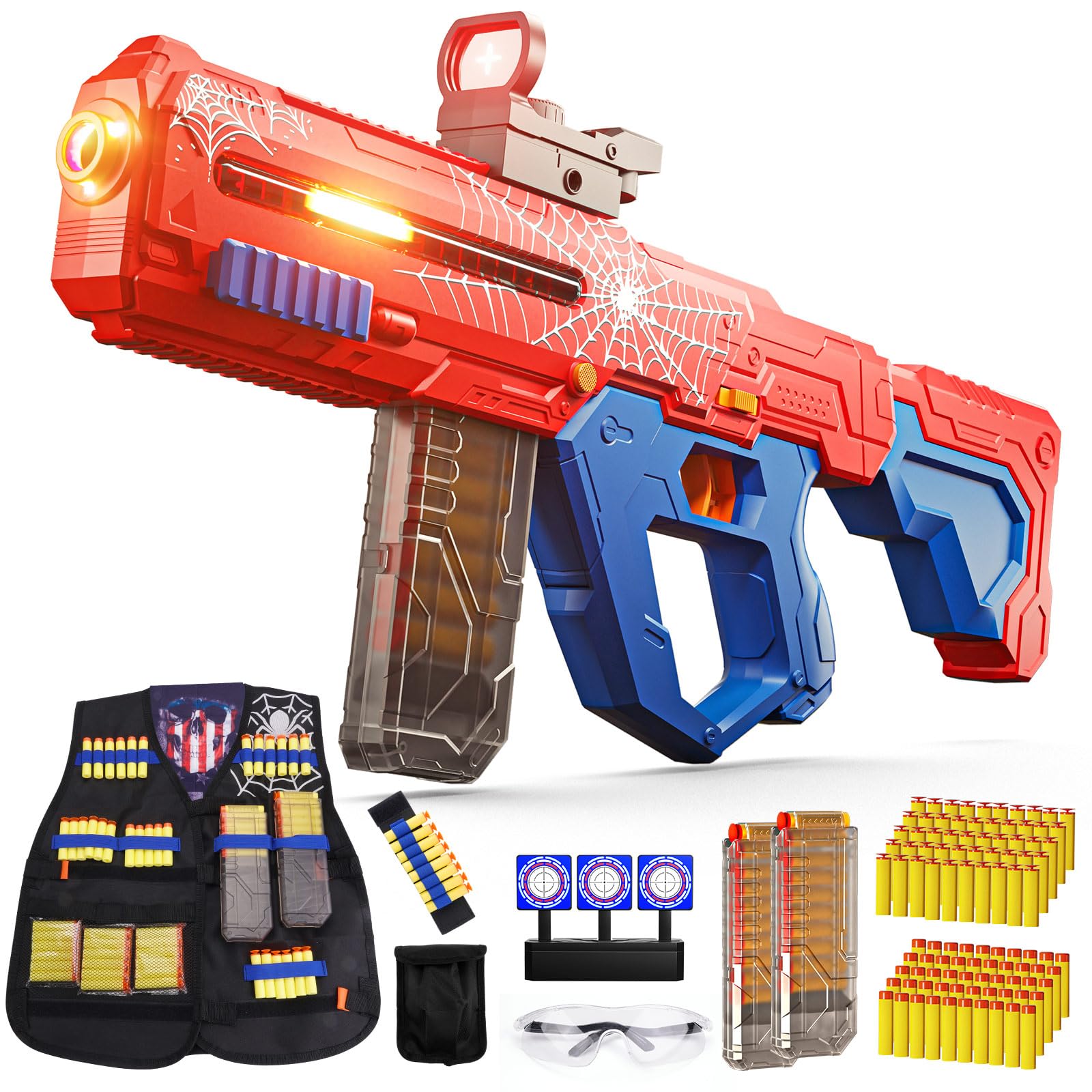 MEIXING toy gun vest set closeup for safe, immersive play