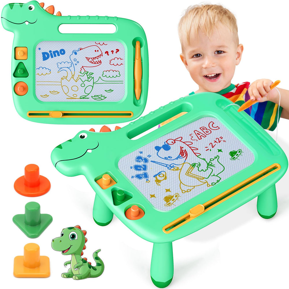 MEJCFARI dinosaur magnetic drawing board for toddlers offering mess-free creativity.