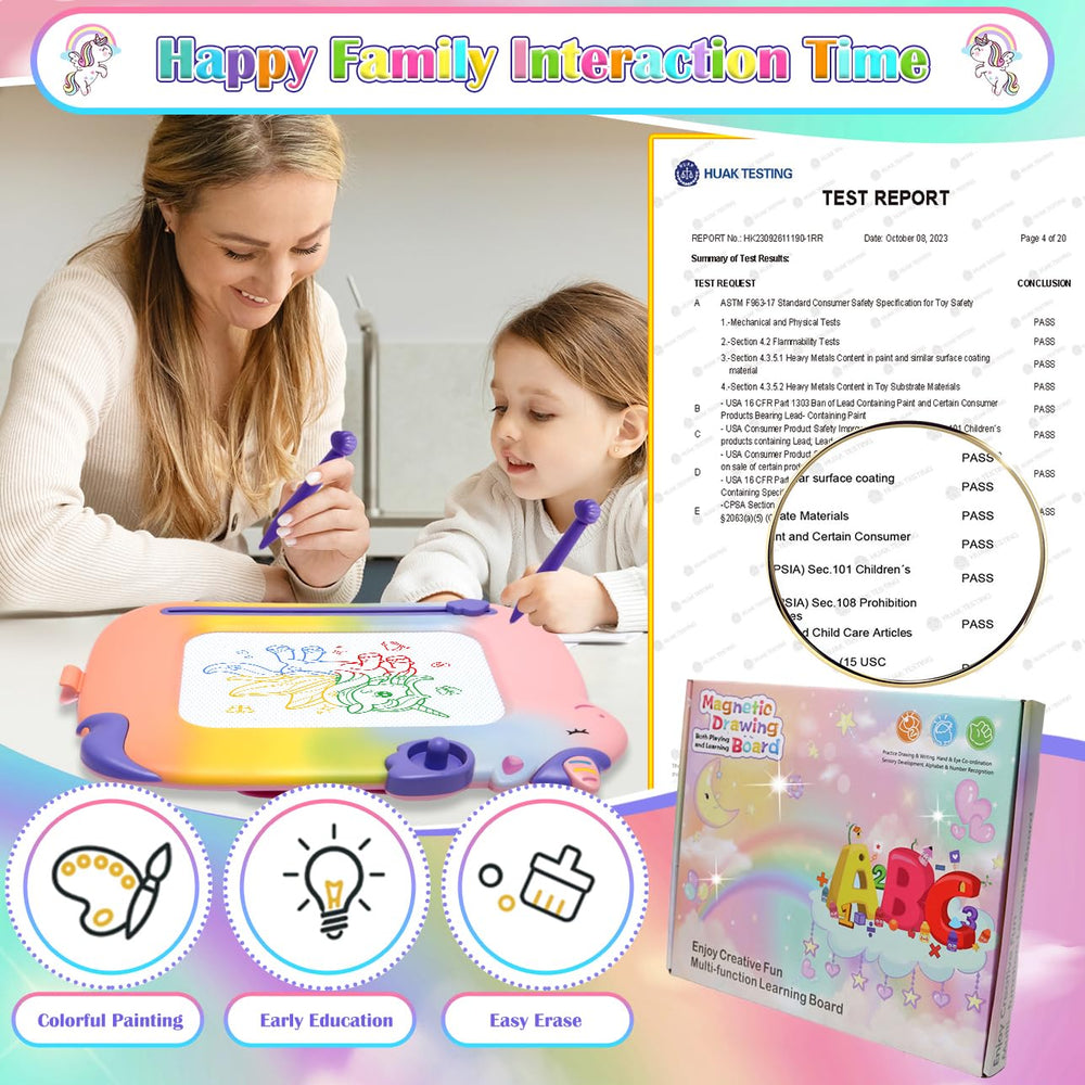 MEJCFARI unicorn design side angle ideal for imaginative doodling during playtime