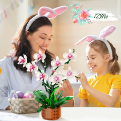 MELAKIY orchid blocks include a clear instruction manual for easy assembly.