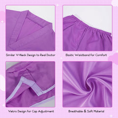 Meland portable doctor carry bag keeps accessories organized for quick costume changes.