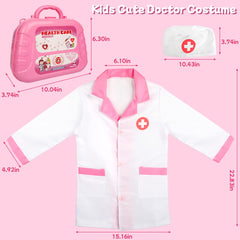 Meland doctor coat and hat complete a fun dress-up look