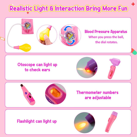 Meland Doctor Kit oral mirror for kid-friendly exploration of teeth and mouth care.