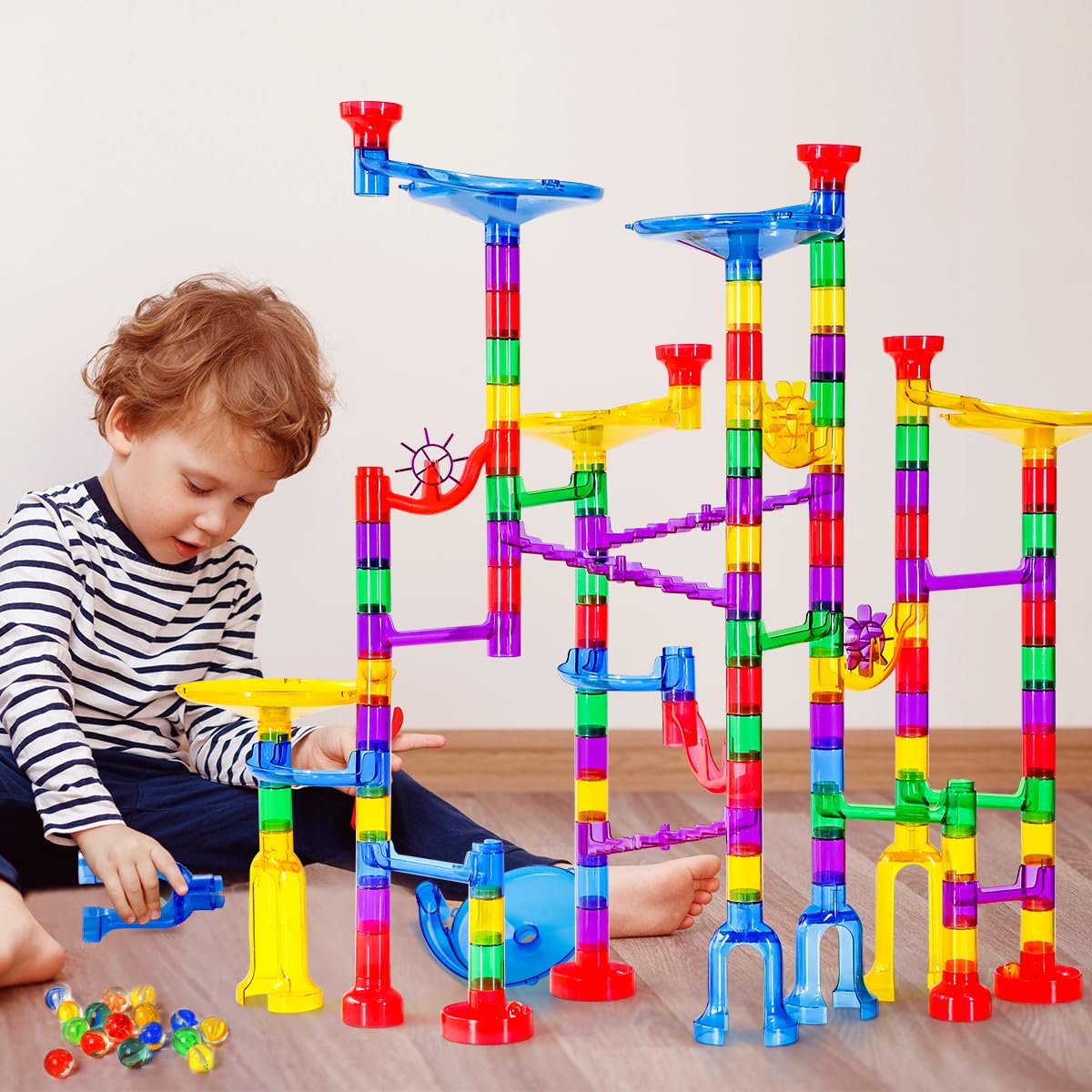 Meland family-building-time visuals invite parents and kids to bond over STEM play.