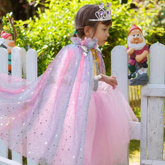 Meland glitter gloves pair enhances princess outfit and photo moments.