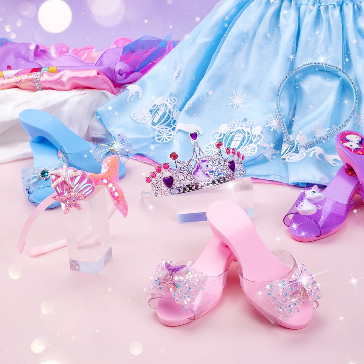 Meland Hairband Pink Rose for a charming party-ready style