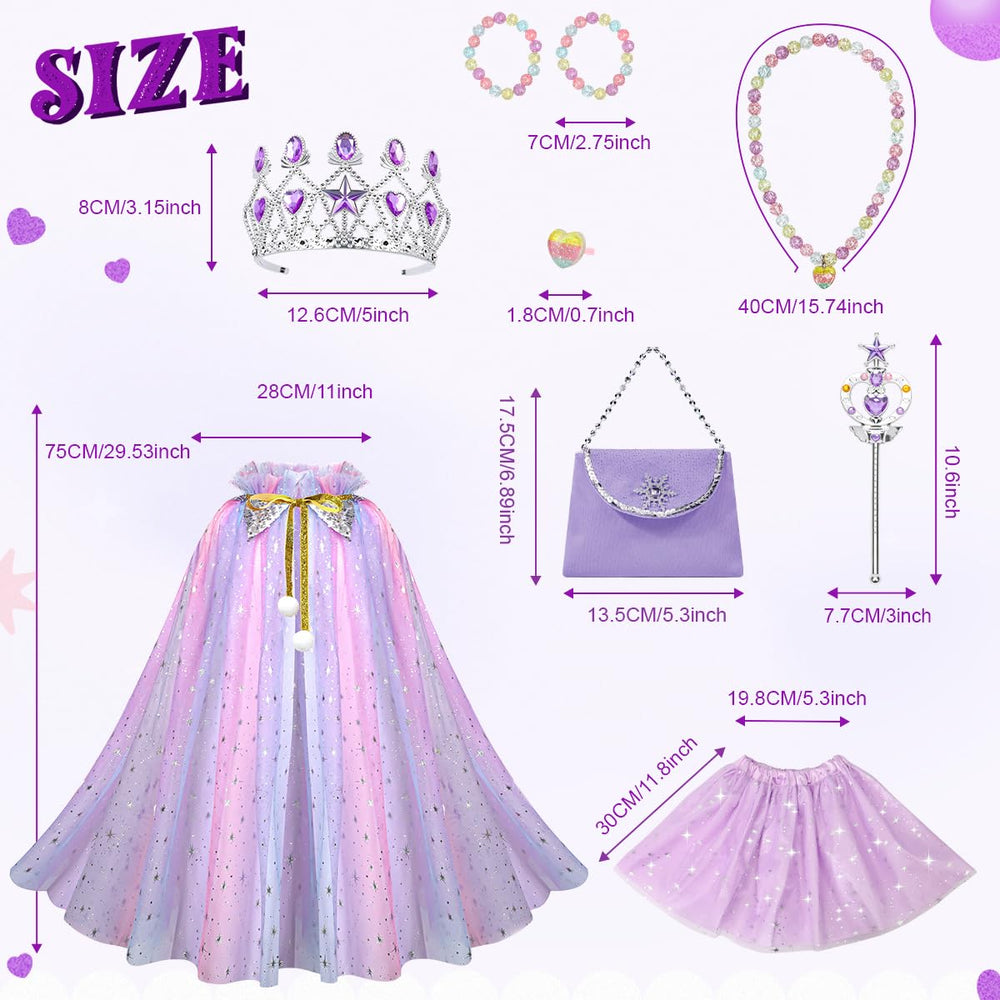 Meland jewelry set with ear clips, necklace and bracelet for sparkle.