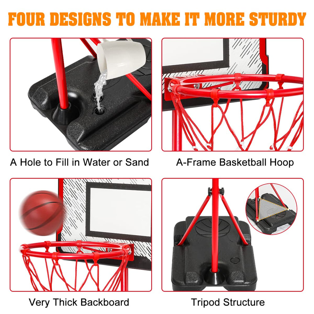 Meland’s triangular base provides stability during active play.