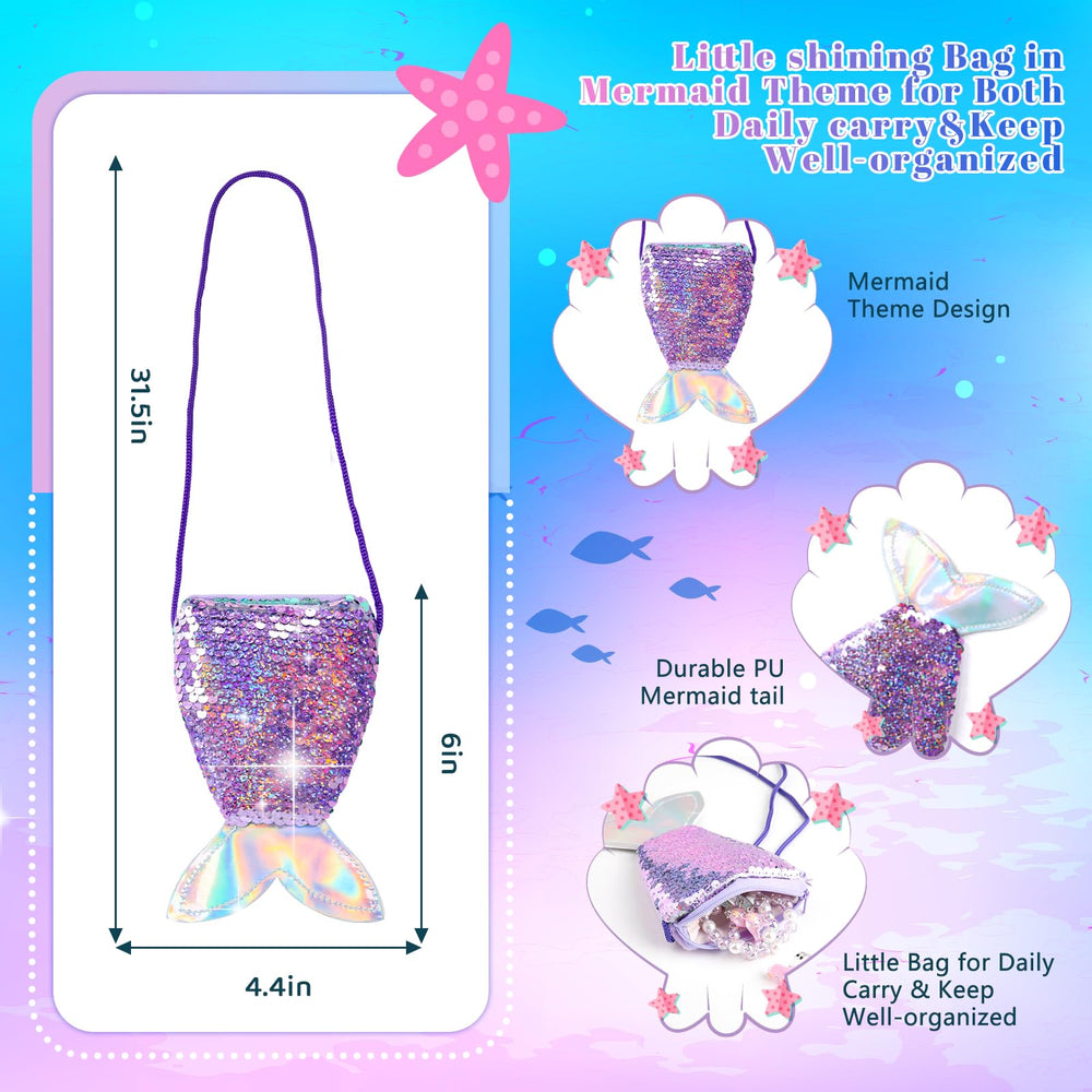Meland Mermaid gloves ring delicate finish enhances pretend play elegance
