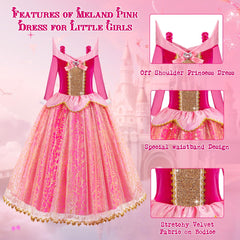 Meland Princess Dress accessory set with gloves, tiara, wand