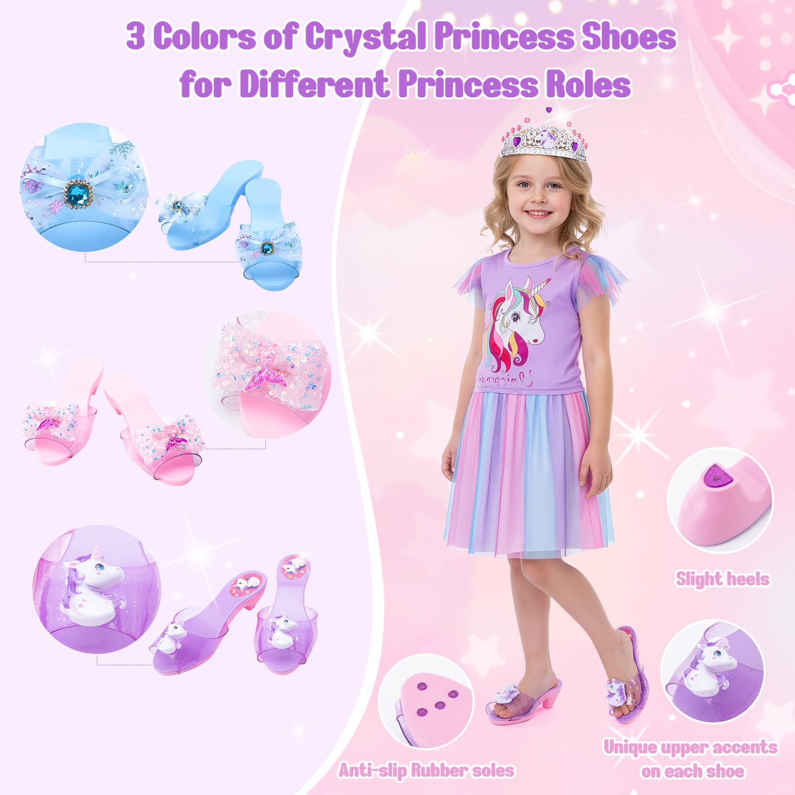 Meland Mermaid Princess Dress with scale embroidery for magical dress-up moments
