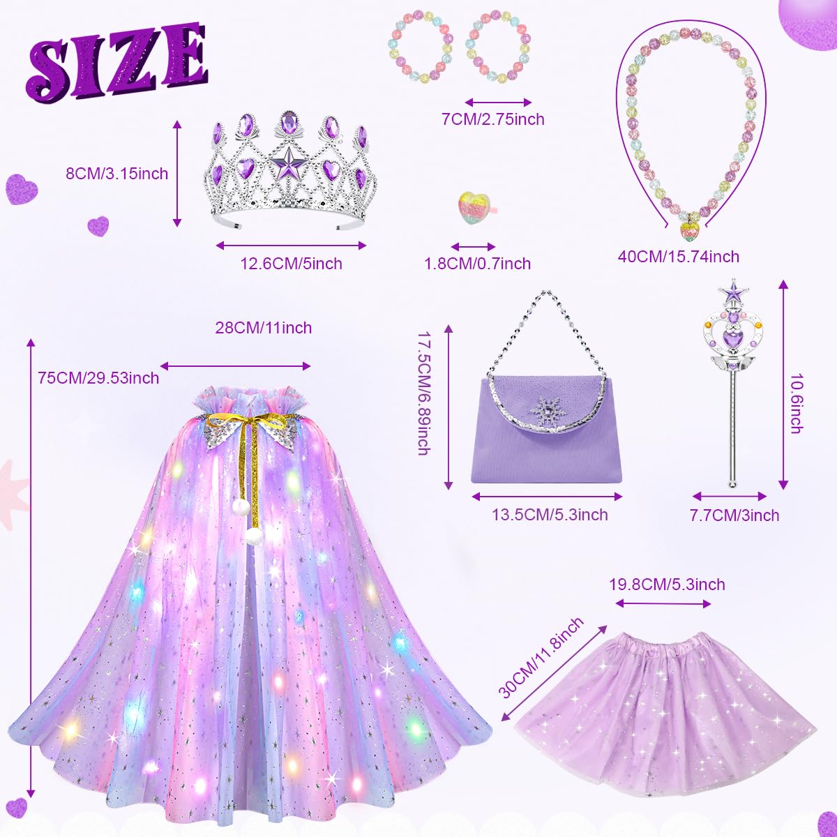 Meland princess outfit on a child ideal for birthdays and Halloween