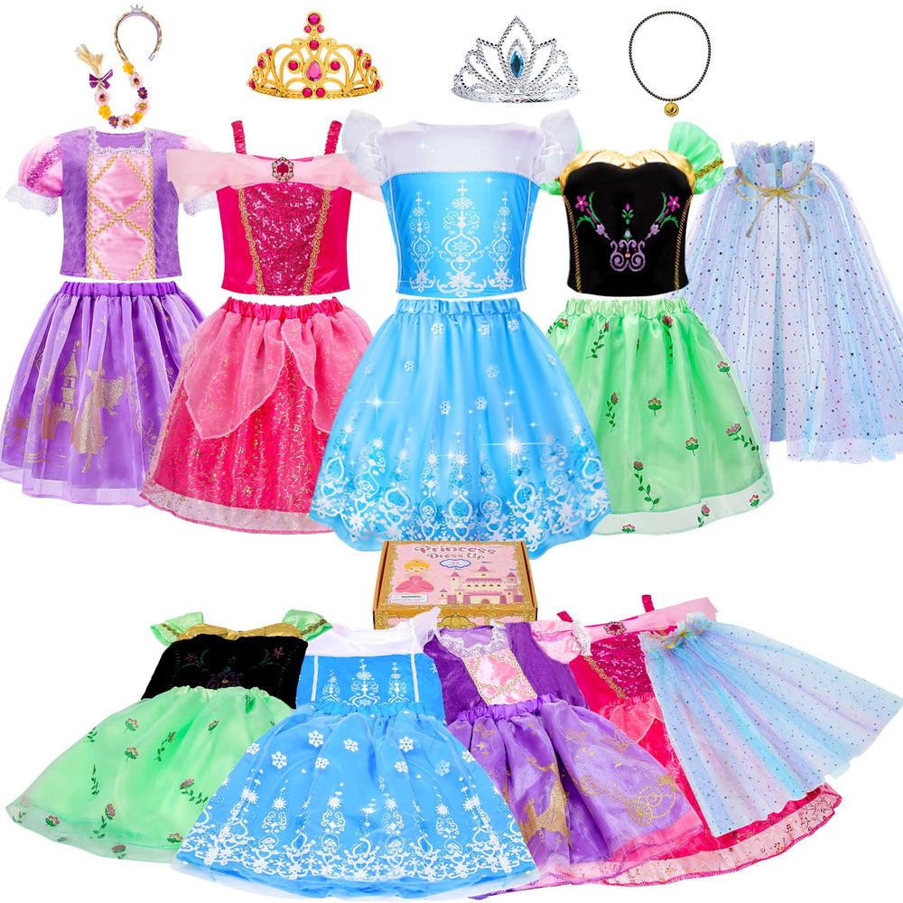 Meland Princess Dress Up purple dress for imaginative play and pretend princess adventures.