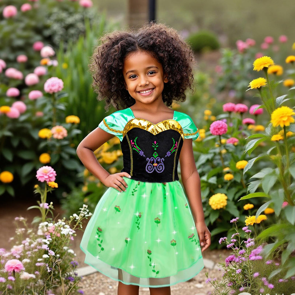 Meland Princess Dress Up soft polyester material for gentle skin and durable use.