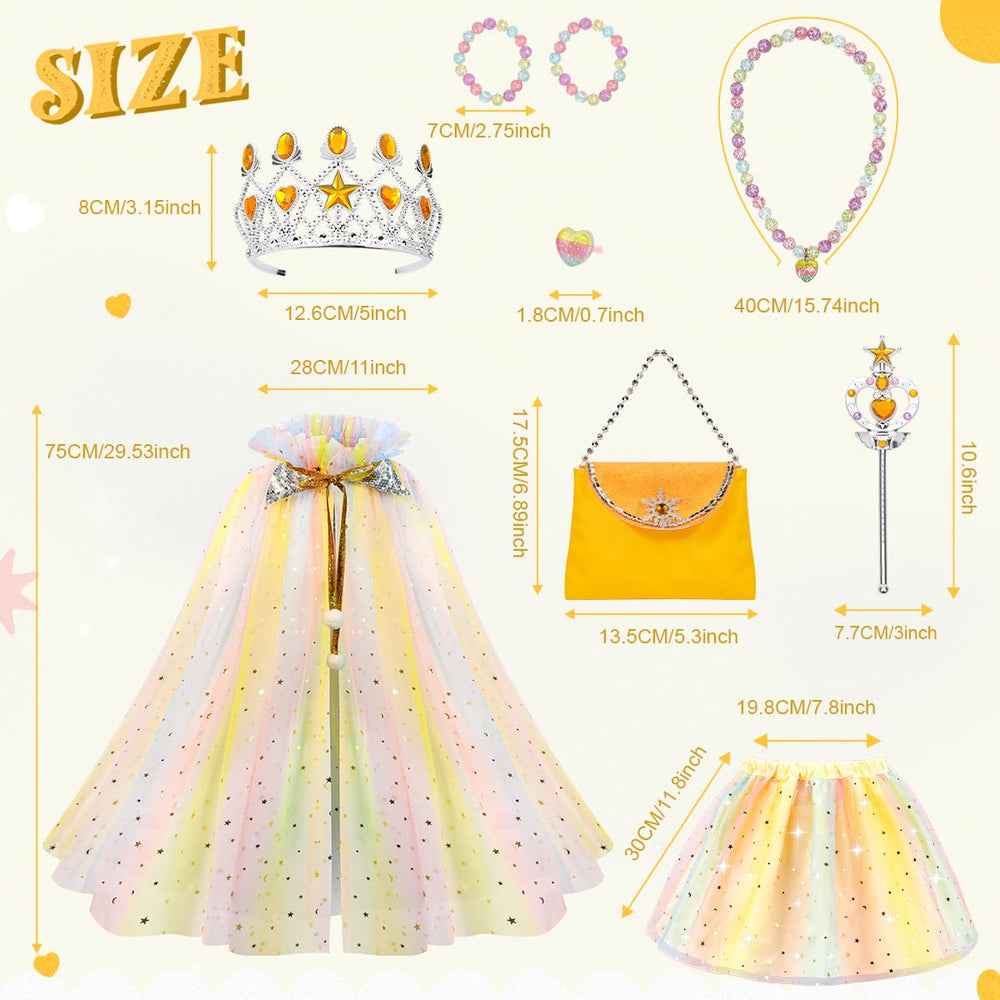 Meland ring and necklace set for coordinated princess styling