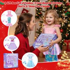 Meland Princess Shoes Anti-slip Silver Gems to complete a royal outfit
