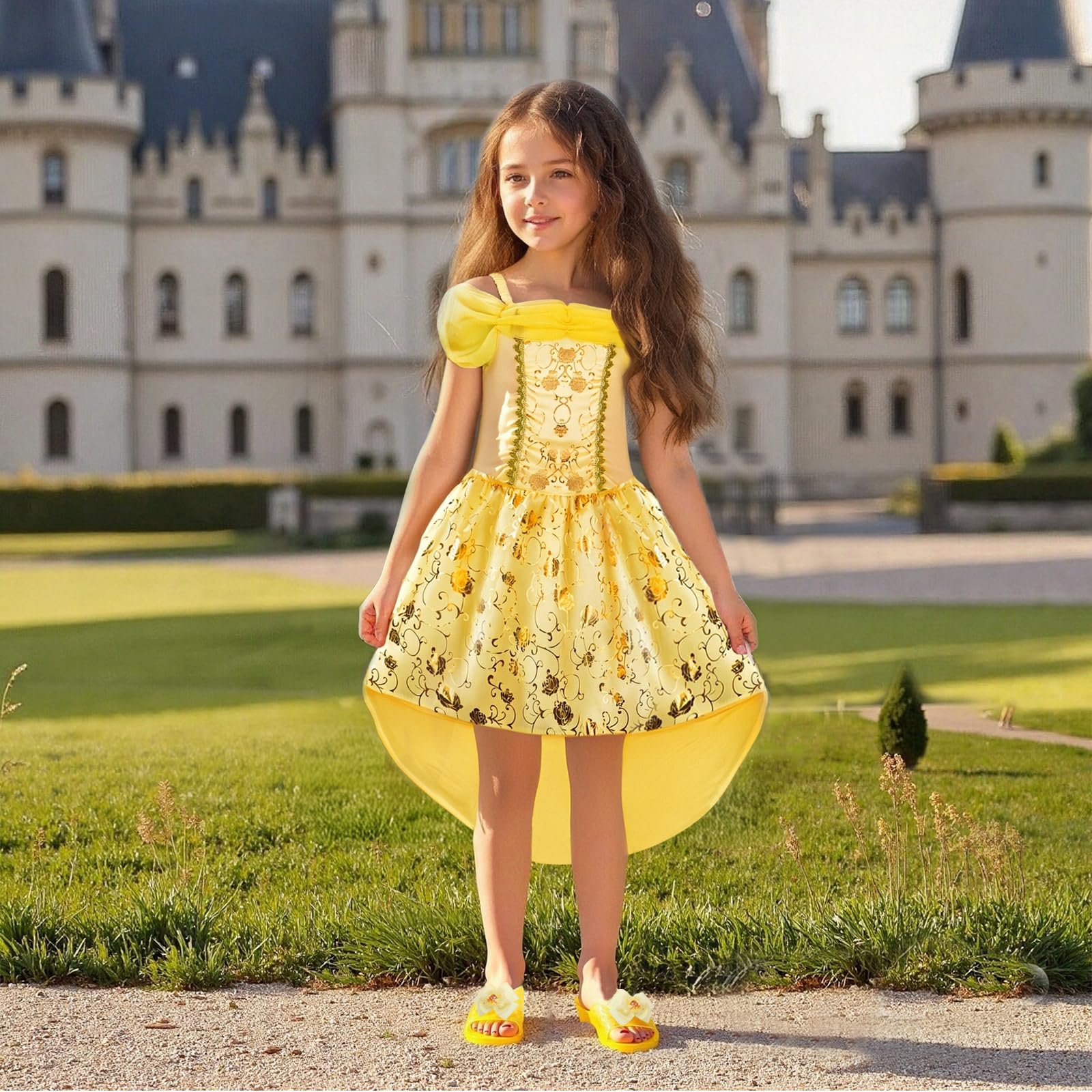 Meland Princess dress-up shoes pair with non-slip soles for safe, stylish outfits.