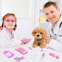 Meland toy doctor kit with patient doll for caring interactions