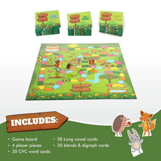 Melby Toys Word Seeds durable reading game designed for little hands and classrooms