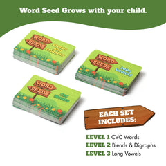 Melby Toys Word Seeds long vowels and CVC words for sound decoding
