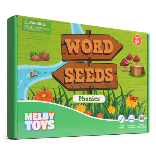 Melby Toys Word Seeds phonics cards set supports structured reading practice for kids