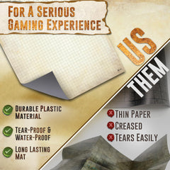 Melee Mats eraser keeps the DND battlefield clean between turns