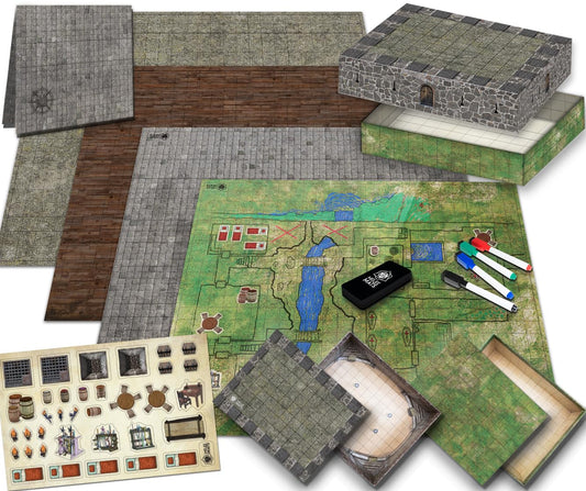 Melee Mats DND tavern double-sided map for quick tavern encounters.